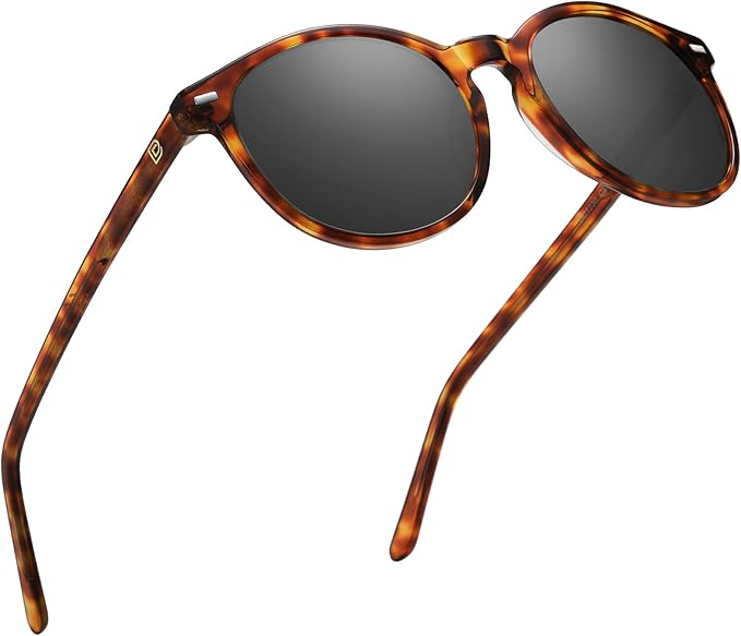 DUCO Polarized Sunglasses for Women Retro Round Women's Sunglasses Classic Vintage UV400 Shades DC1230