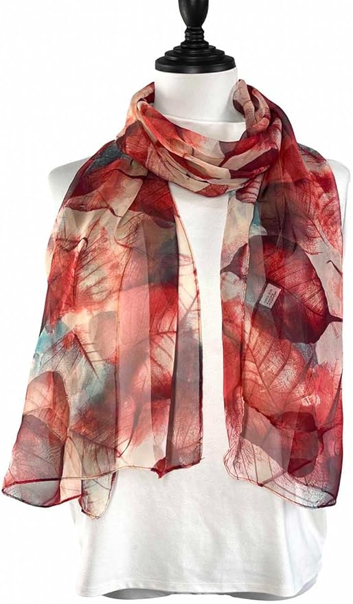 Xyueanlo Scarfs for Women Lightweight Fashion Floral Printed Scarves Neck Scarf Sunscreen Wraps Shawls