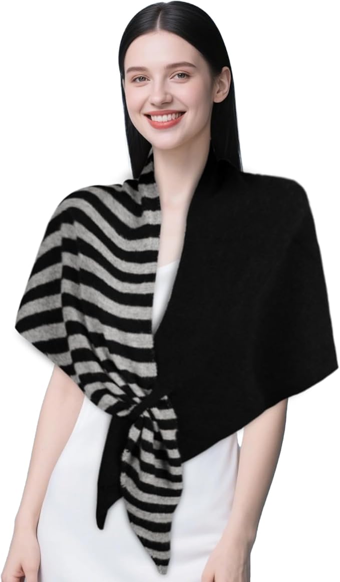 EXTREE Scarfs for Women Pashmina Silky Shawl Wrap for Evening Dressing Blanket Open Front Poncho Cape