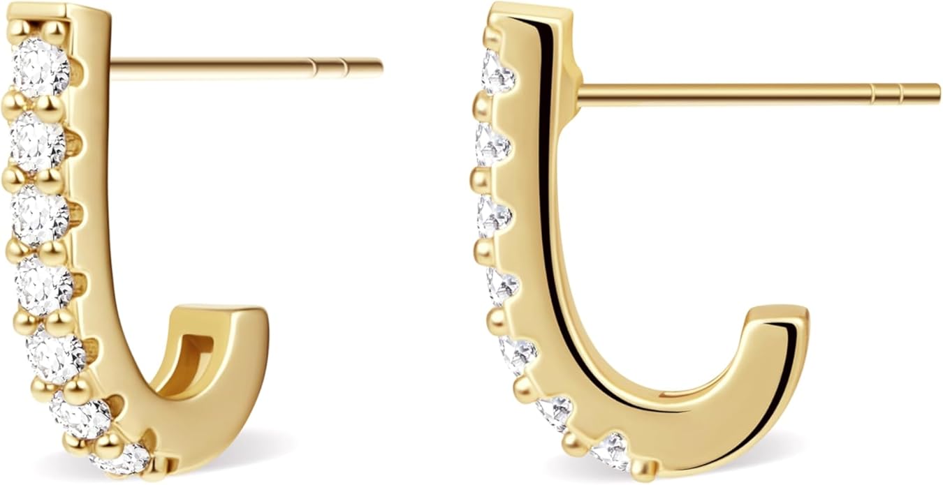 Gold Plated Statement Chunky Dangle Stud Earrings for Women, Gold Plated Hoop Knot Claw Earrings Tarnish Free Jewelry for Women Gifts