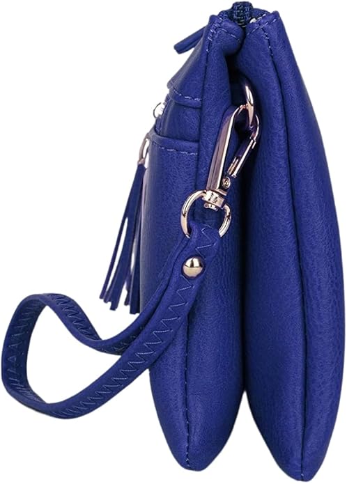 Solene Women's Lightweight Multi Compartment Wristlet Clutch Wallet Crossbody Bag