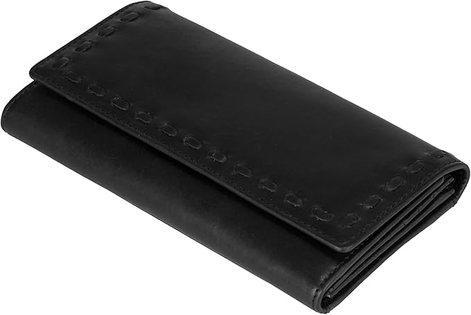 Lady Conceal Hope RFID Leather Laced Wallet (Black)
