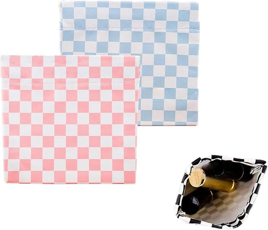2 PCS Small Makeup Bag for Purse, Mini Portable Cosmetic Bags for Women, Coin Purse Lipstick Cosmetic Accessories Organizer, Small Travel Kit Storage Pouch