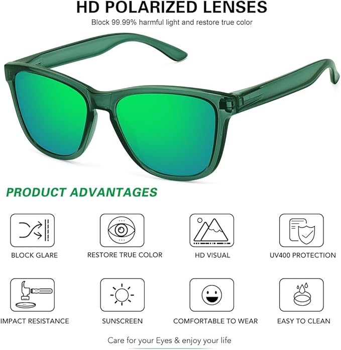 MEETSUN Polarized Sunglasses for Women Men Trendy Classic Retro Designer Style