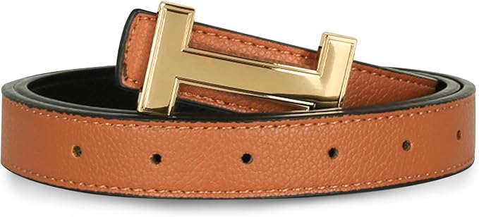 Relang Women's Belts with Gold Buckle, Fashion Waist Band, Elegant Ladies' Belt, Gift for Women