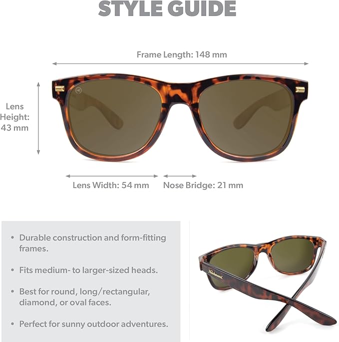 Knockaround Fort Knocks Polarized Sunglasses for Men & Women - UV400 Protection