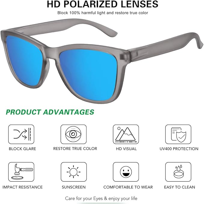 MEETSUN Polarized Sunglasses for Women Men Trendy Classic Retro Designer Style