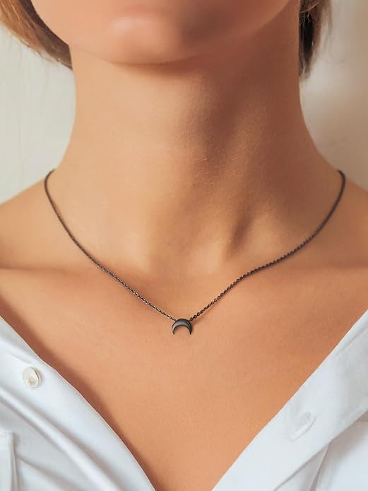 PROSILVER 925 Sterling Silver Necklace for Women | Dainty Delicate Adjustable Choker with Heart/Star/Moon/Vertical Bar Pendant, Hypoallergenic Tarnish Resistant Everyday Jewelry Gift for Her