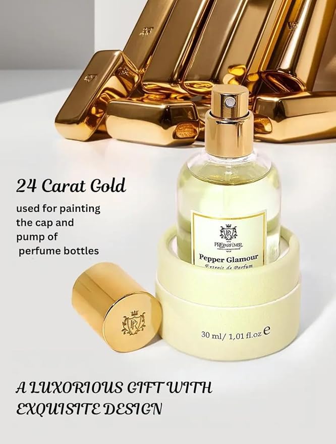 PREparfume From France Pepper Glamour for Women 30ml – Spicy Floral Scent From France – Luxury Fragrance with Bergamot, Tonka Bean – Long Lasting Perfume With Amber and Vanilla Notes