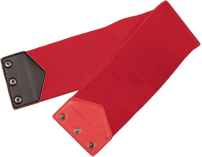 GRACE KARIN Women's Snap-Button Corset Belt Wide Elastic Belts for Dress Stretchy Waistband