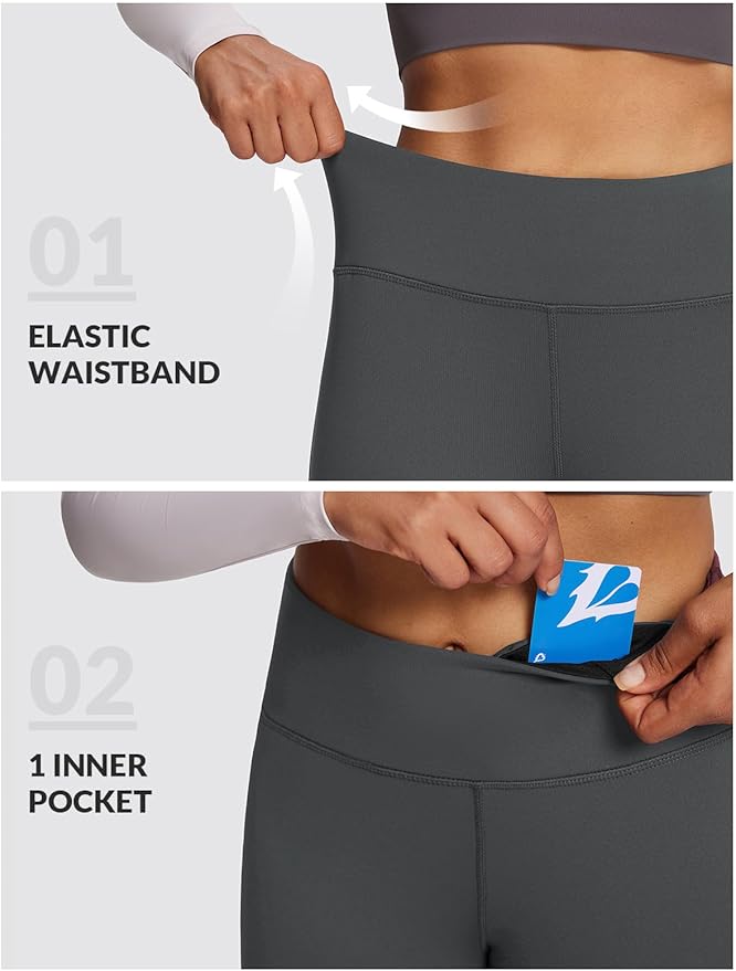 baleaf Winter Clothing Women Leggings Fleece Lined Tights Thermal Warm Thick Cold Weather Gear 1 Pockets
