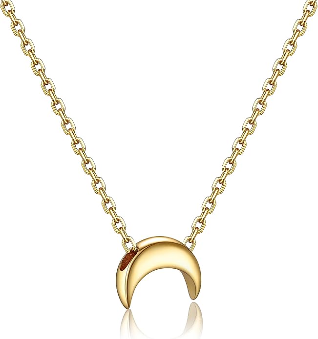 PROSILVER 925 Sterling Silver Necklace for Women | Dainty Delicate Adjustable Choker with Heart/Star/Moon/Vertical Bar Pendant, Hypoallergenic Tarnish Resistant Everyday Jewelry Gift for Her