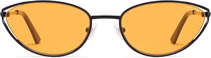 SOJOS Trendy Oval Polarized Sunglasses for Women,Retro 90s Cat Eye Shades SJ1254