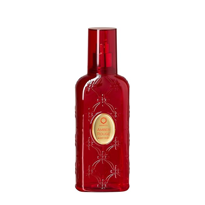 Orientica Luxury Collection Amber Rouge Body Mist - Jasmine, Orange, Saffron, Praline, Oak moss, Amber, Seaweed - Arabic Perfume for Men & Women – 8 oz / 236 ml