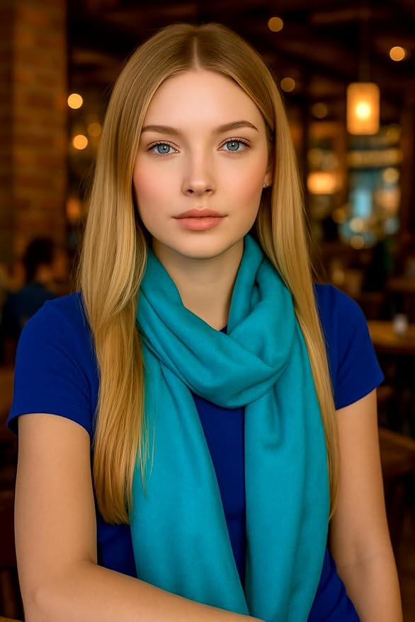 Achillea Soft Silky Pashmina Scarf for Women – Shawl Wrap for Evening Dresses, Bridesmaids, Weddings & Everyday Wear