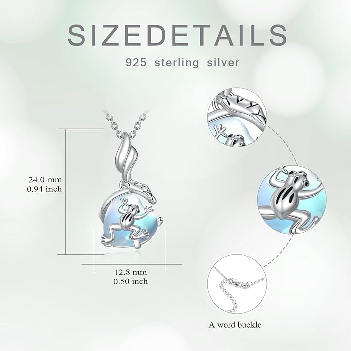 Moonstone Necklace for Women dragonfly Necklace 925 Sterling Silver Teardrop Moonstone Pendant Necklace Dragonfly Jewelry Gifts for Women