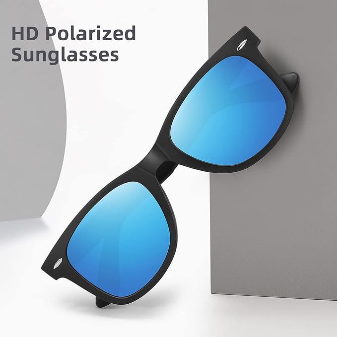 MEETSUN Polarized Sunglasses for Women Men Classic Retro Square Frame Driving Sun Glasses UV Protection