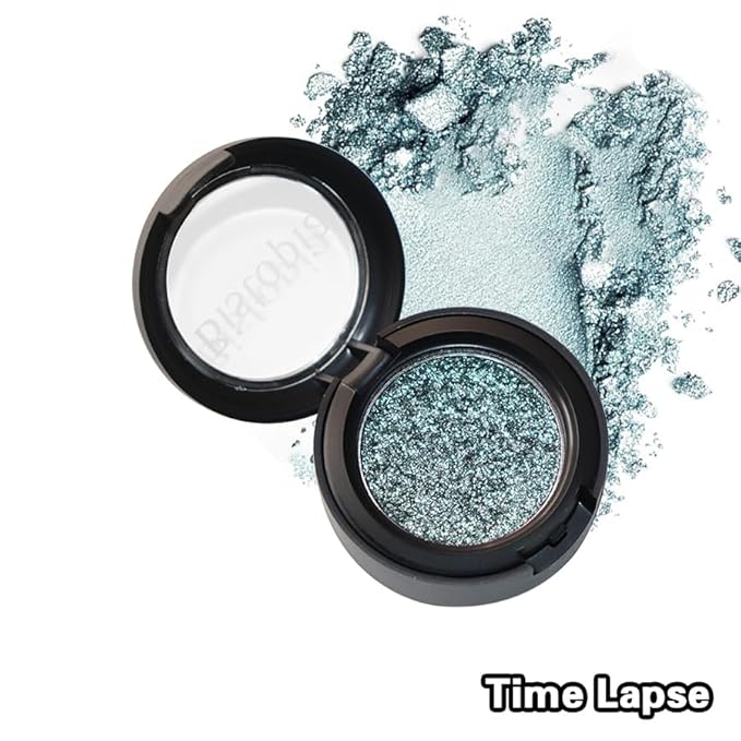 Bistopia Glitter Eyeshadow Collection, 14 Shades, Shimmer Pressed Powder, Metallic and Iridescent Colors (Time Lapse)