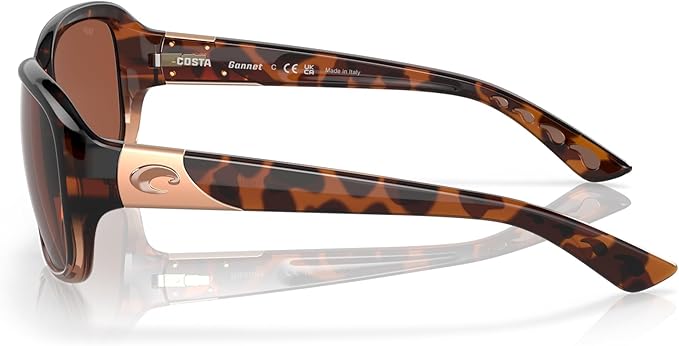 Costa Del Mar Womens Gannet Rectangular Sunglasses