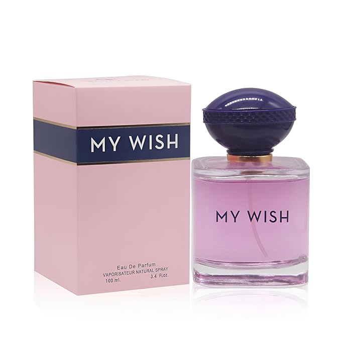 My Wish Women Perfume Long Lating Eau De Parfum–Fresh And Trendy Natural Spray Fragrance For Effortless Chic 3.4 Fl Oz For Daily Used