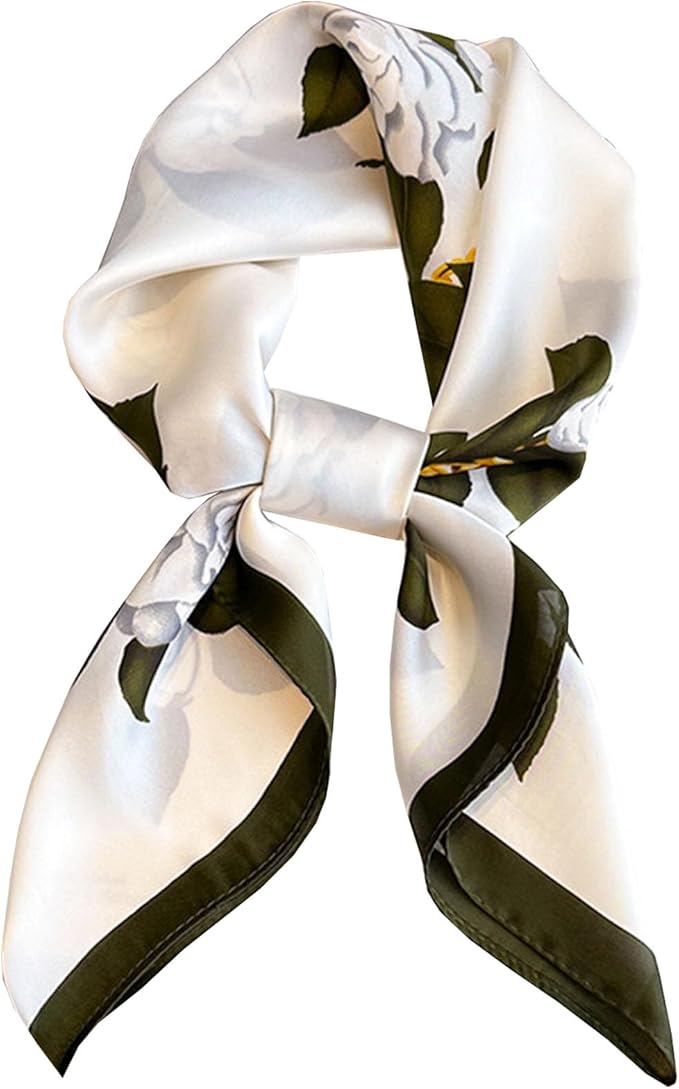 Dailyacc Hair Bandanas Scarf For Women Lightweight Fashion Neck Silk Satin Head Scarves For Sleeping Handbags Scarf