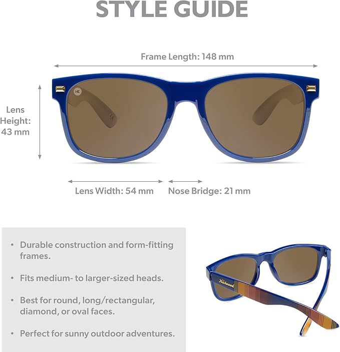 Knockaround Fort Knocks Polarized Sunglasses for Men & Women - UV400 Protection