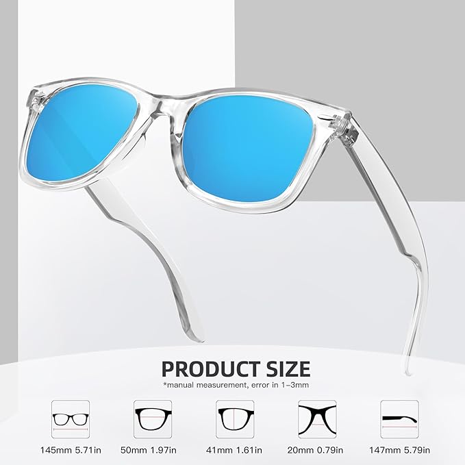 MEETSUN Polarized Sunglasses for Women Men Classic Retro Square Frame Driving Sun Glasses UV Protection