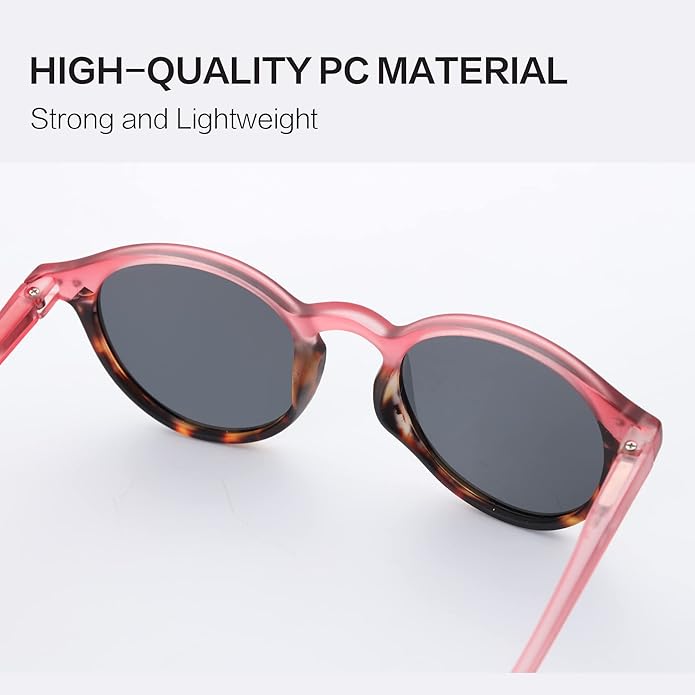 ZENOTTIC Polarized Round Sunglasses, Stylish Sunglasses for Men and Women Retro Classic, Multi-Style Selection