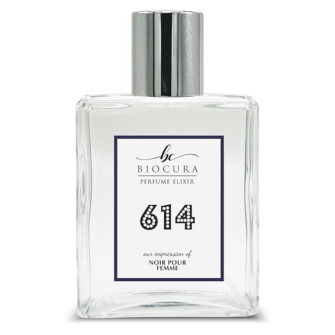 BC Perfume 614 Inspired by Noir Pour Femme For Women Replica Fragrance Dupes Eau de Parfum Spray Bottle 3.4 Fl Oz/100ml