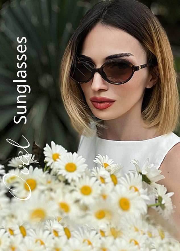 WOWSUN Retro Oval Sunglasses Womens Trendy Sun Glasses Sunnies UV400 Protection