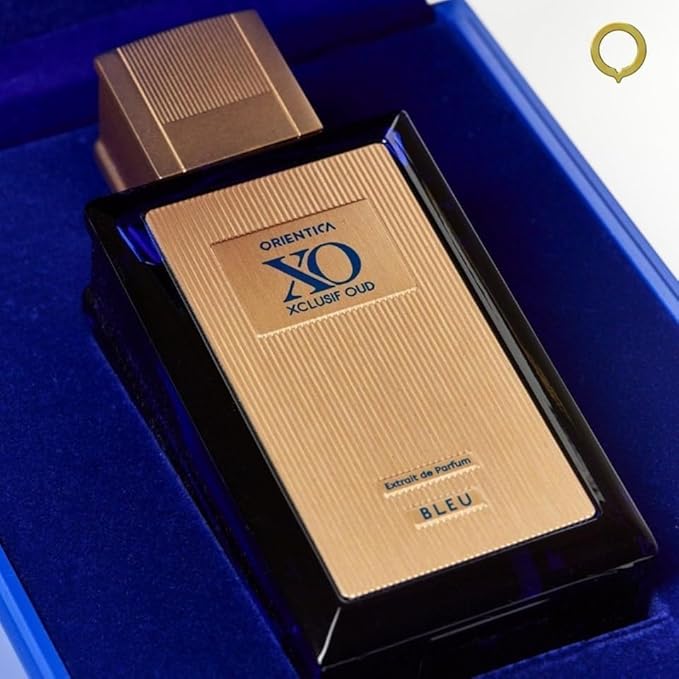 Orientica XO Xclusif Oud Bleu Extrait de Parfum – Woody, Spicy, Vanilla, Cardamom, Bergamot, Lavender, Apple, Jasmine, Patchouli, Musk - Arabic Perfume for Men & Women – 2.0oz / 60ml