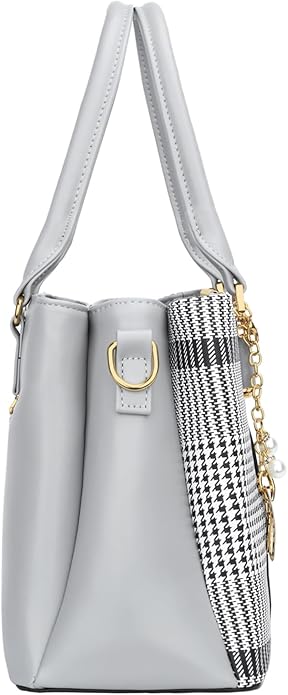 KKXIU 3 Zippered Compartments Purses and Handbags for Women Top Handle Satchel Shoulder Ladies Bags