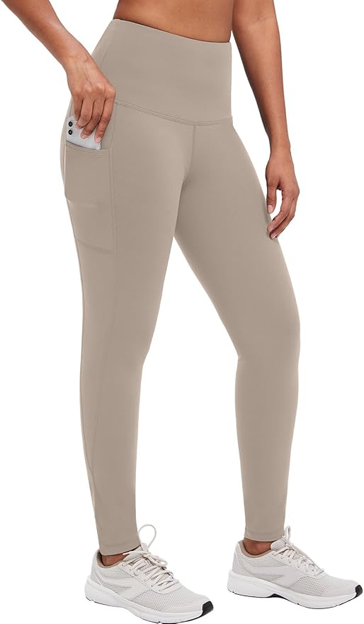 baleaf Winter Clothing Women Leggings Fleece Lined Tights Thermal Warm Thick Cold Weather Gear 1 Pockets