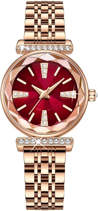Fashion Watches for Women Rose Gold Stainless Steel Mesh Band Watch Elegant Ladies Gifts Waterproof Wrist Watch
