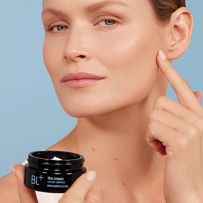 Blue Lagoon BL+ The Cream Whipped Facial Moisturizer – Bioactive Collagen Support, Deep Hydration, Fragrance-Free, Clean Skincare, Anti-Aging, Diminishes Wrinkles, For Normal & Dry Skin, 1.7 oz, 50 ml