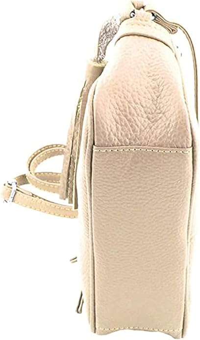 Cowhide Leather Women's Shoulder Purse Small Cross Body Organizer Bag with Many Pockets