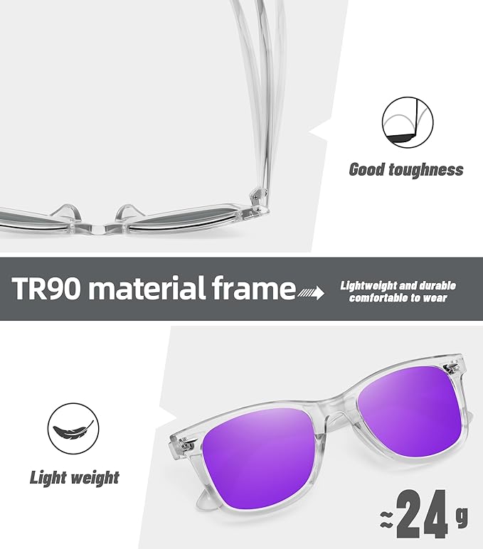 MEETSUN Polarized Sunglasses for Women Men Classic Retro Square Frame Driving Sun Glasses UV Protection
