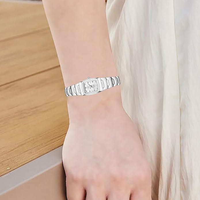 BESTKANG Watches for Women Small Square Face Ladies Watches Waterproof Tungsten Steel Dainty Dress Rectangle Exquisite Female Womens Bracelet Watch