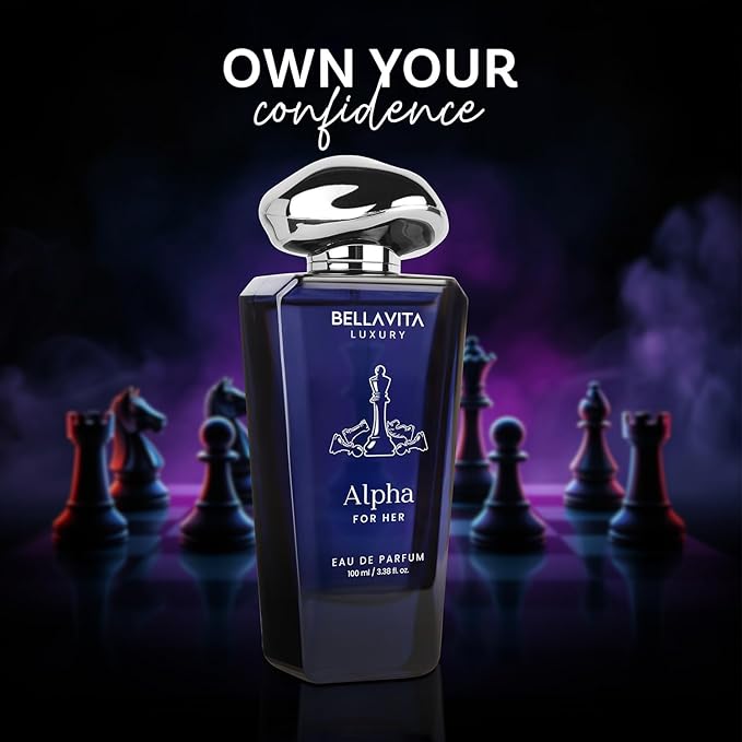 BELLAVITA Luxury Mood Collection ALPHA Perfume for Women 100ml | Pheromone Inspired Technology Long Lasting Fragrance | Notes of Floral, Jasmine and Citrus | Gourmet, Spicy Premium Fragrance