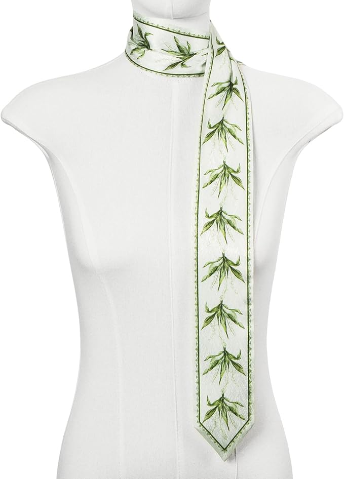 1 Pack Purse Scarf Handbags Skinny Twill Hair Scarves Narrow Neck Scarf Band Women Fashion Accessories Bag Charms