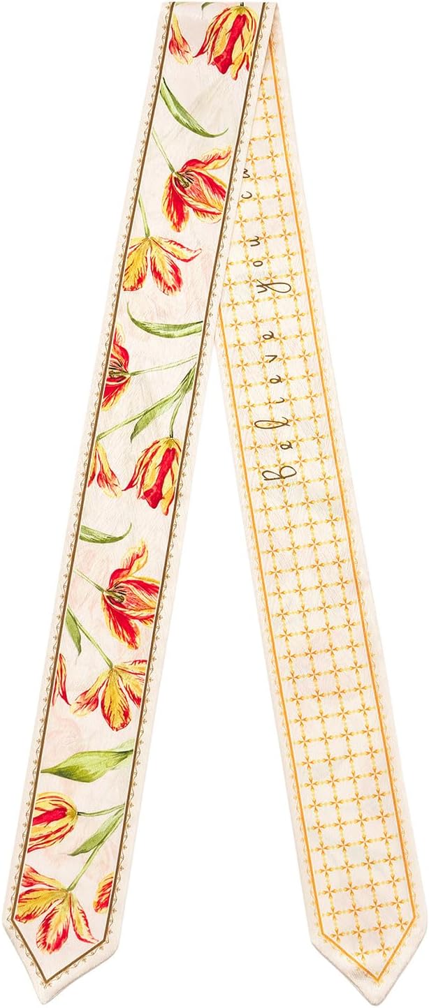 1 Pack Purse Scarf Handbags Skinny Twill Hair Scarves Narrow Neck Scarf Band Women Fashion Accessories Bag Charms