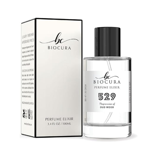 BC Perfume 529 Inspired by Oud Wood For Men Replica Fragrance Dupes Eau de Parfum Spray Bottle 3.4 Fl Oz/100ml
