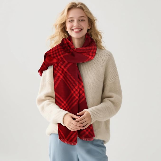EXTREE Scarfs for Women Pashmina Silky Shawl Wrap for Evening Dressing Blanket Open Front Poncho Cape