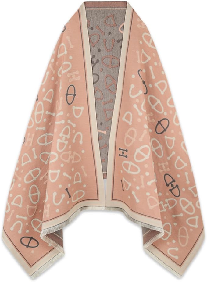 EXTREE Scarfs for Women Pashmina Silky Shawl Wrap for Evening Dressing Blanket Open Front Poncho Cape