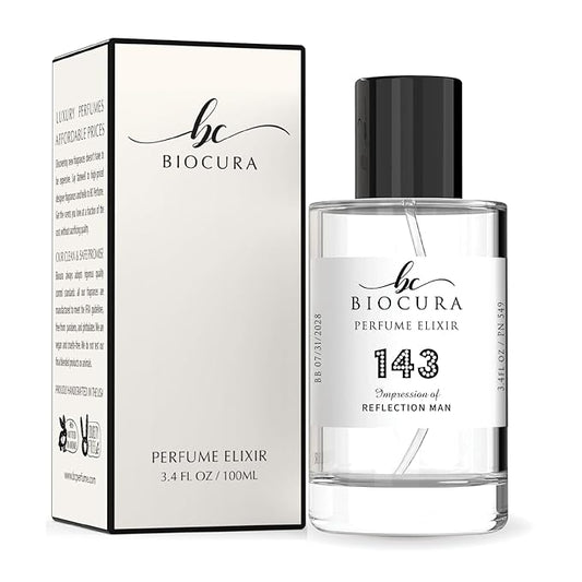 BC Perfume 143 Inspired by Reflection Man Replica Fragrance Dupes Eau de Parfum Spray Bottle 3.4 Fl Oz/100ml-X1