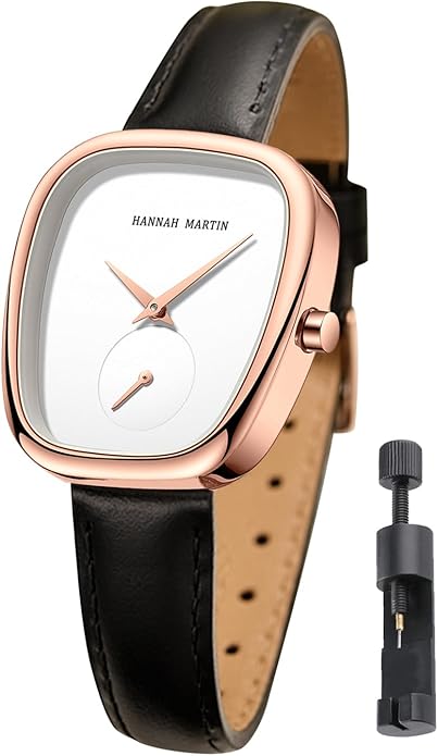 HANNAH MARTIN Watches for Women Waterproof Ladies Analog Quartz Wrist Watches Stainless Steel Band Fashion Dainty Female Watch Luxury Bracelet Diamond