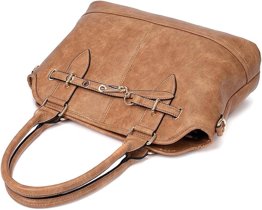Women Tote Bag Handbags PU Leather Fashion Hobo Shoulder Bags with Adjustable Shoulder Strap
