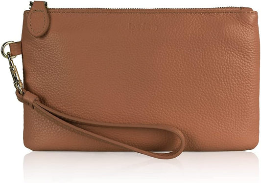 befen Genuine Leather Wristlet Clutch RFID Blocking Bag Cell Phone Wallet Purse Wristlet Wallet Purses and Handbags for Women