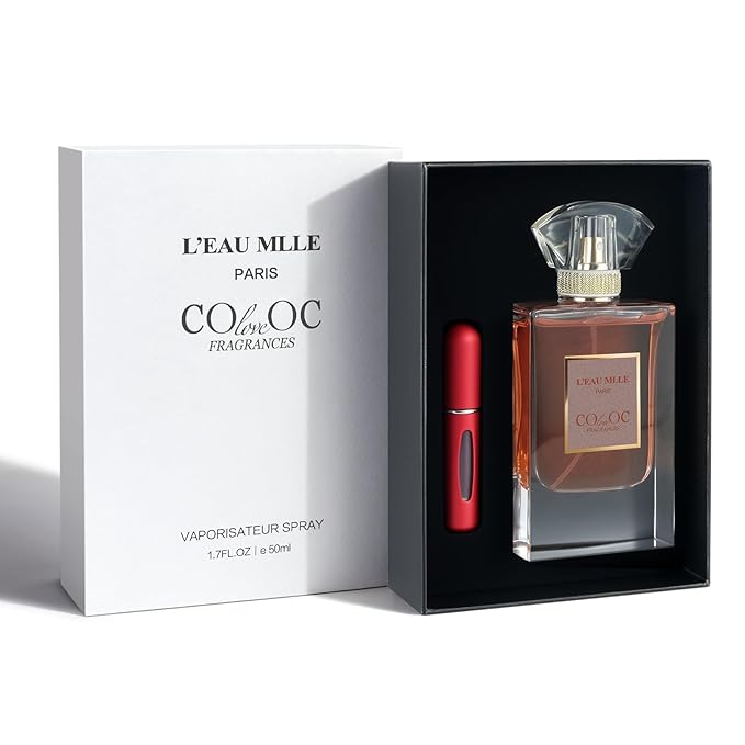 L'EAU MLLE Paris Eau de Parfum - Fresh & Floral Oriental Notes Of Citrusy, Rose Essence, Warm Vanilla & Earthy Patchouli, Long Lasting Womens Perfume, Precious Gift - 5ml Red Empty Bottle