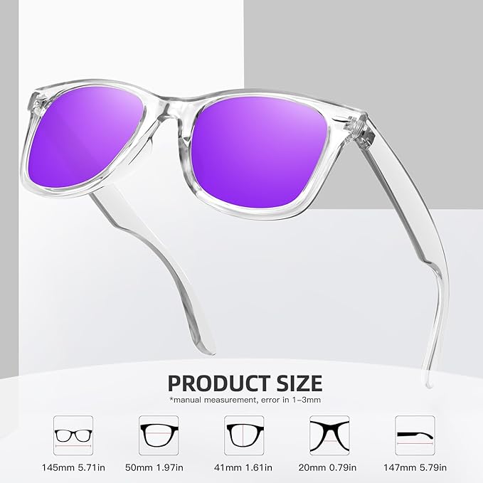 MEETSUN Polarized Sunglasses for Women Men Classic Retro Square Frame Driving Sun Glasses UV Protection
